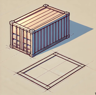 Example image for a 2mx1m container
